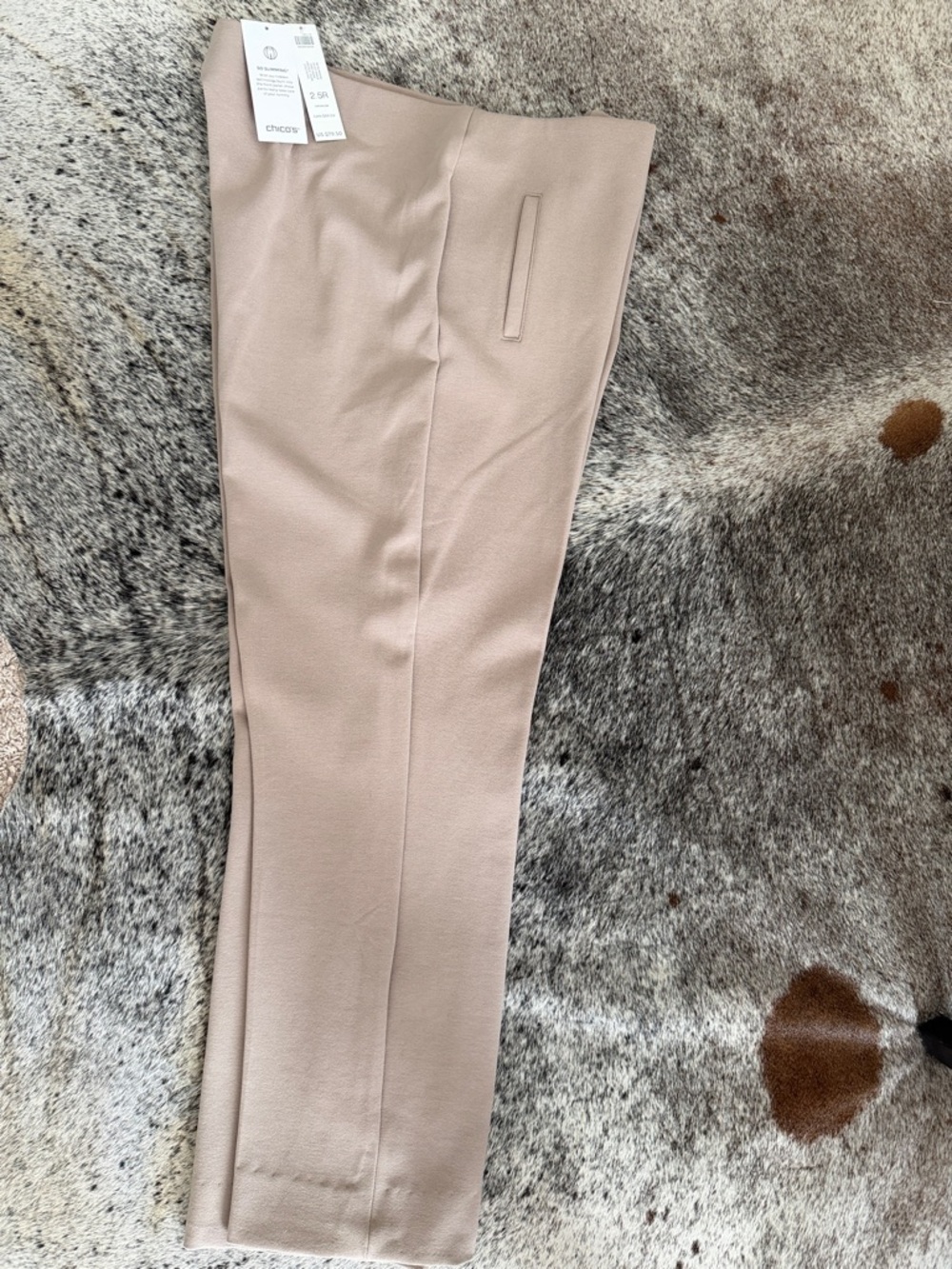 NWT Chico's So Slimming Juliet Ankle Pant Basic Vintage Taupe Dress Pant